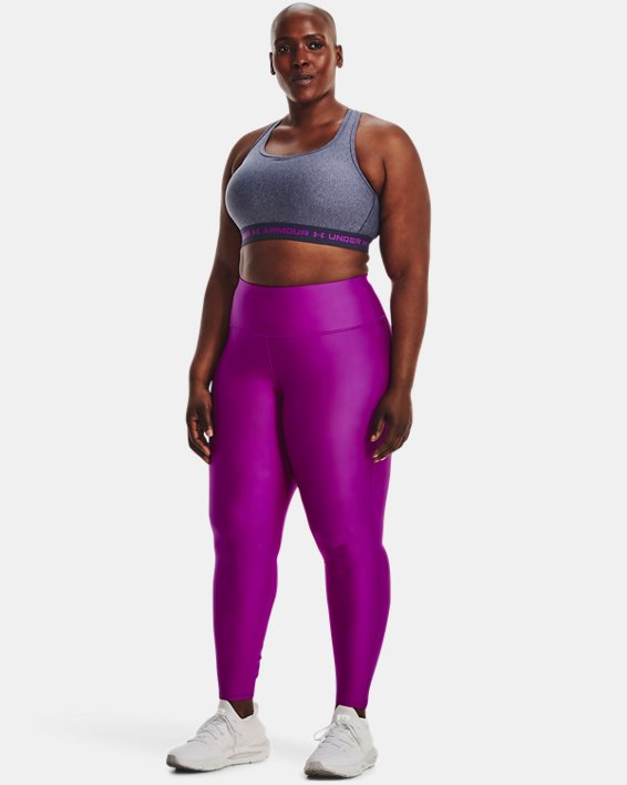 Leggings HeatGear® Armour No-Slip Waistband Full-Length da donna, Purple, pdpMainDesktop image number 2